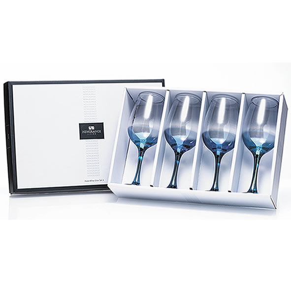 Newgrange Living Lustre Ultra Violet Set of 4 Wine Glasses