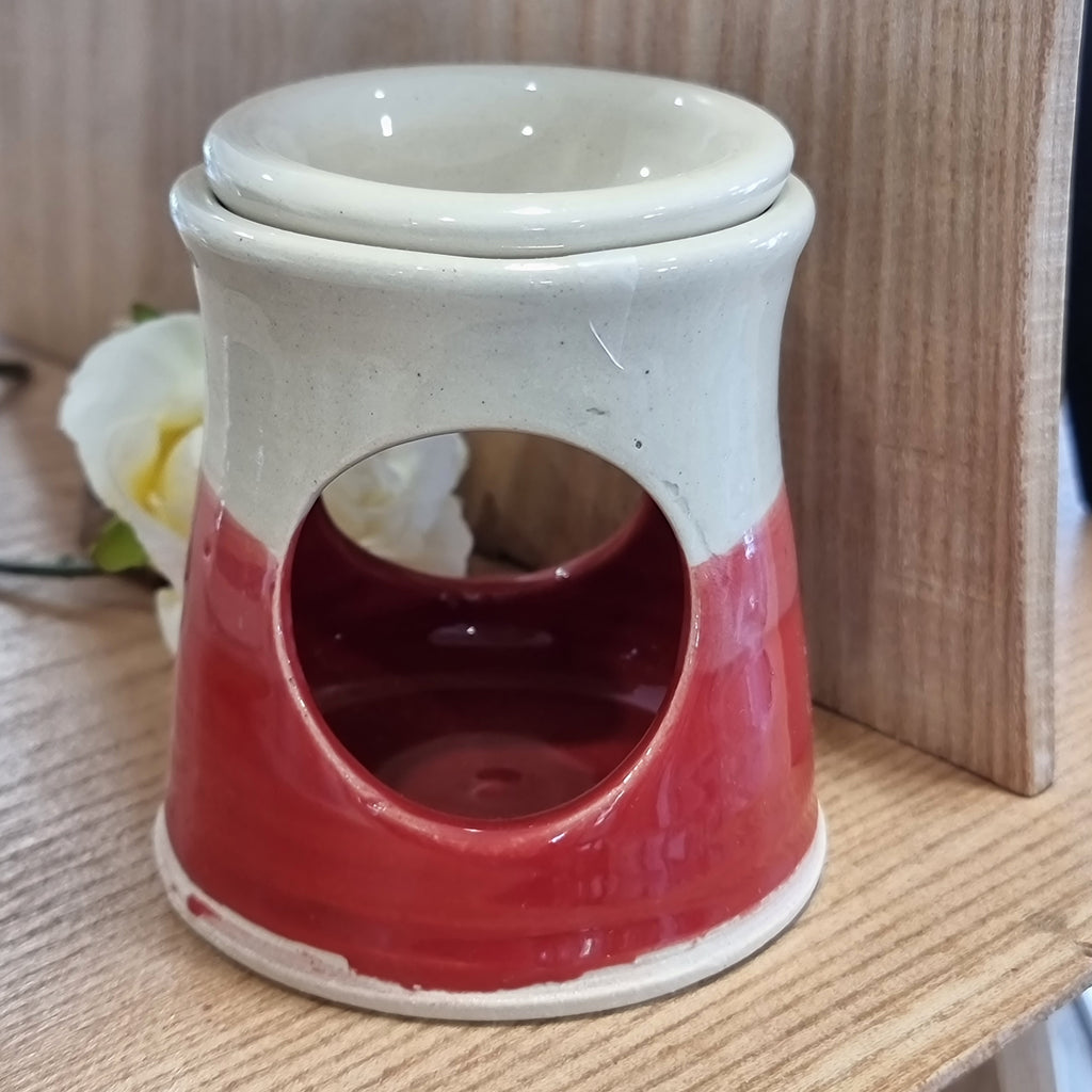 CH Pottery Oil Burner Red