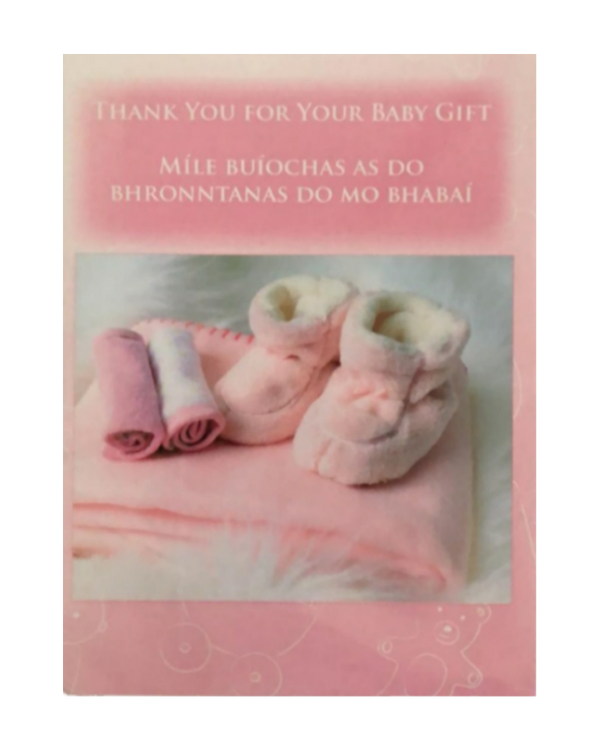 Willow Bilingual Card Pack Thank You For Your Baby Gift Girl