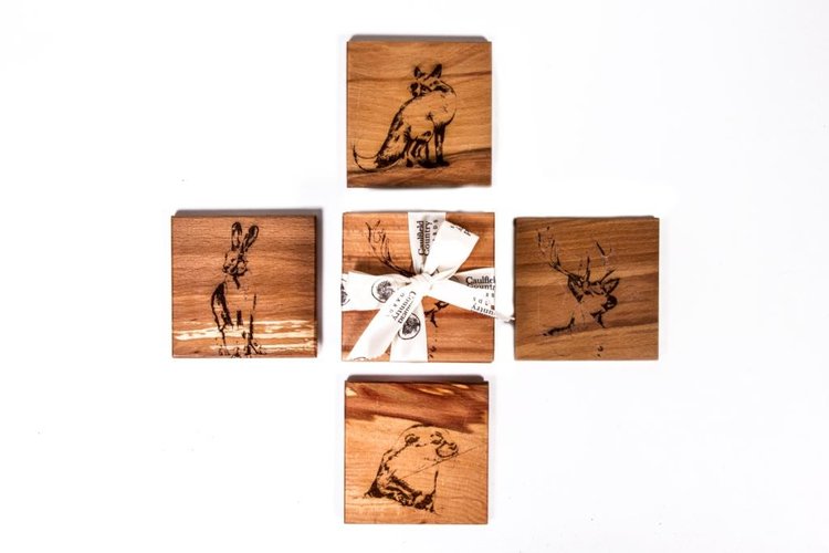 Caulfield Country Boards The Native Collection Coasters ( Set of 4)