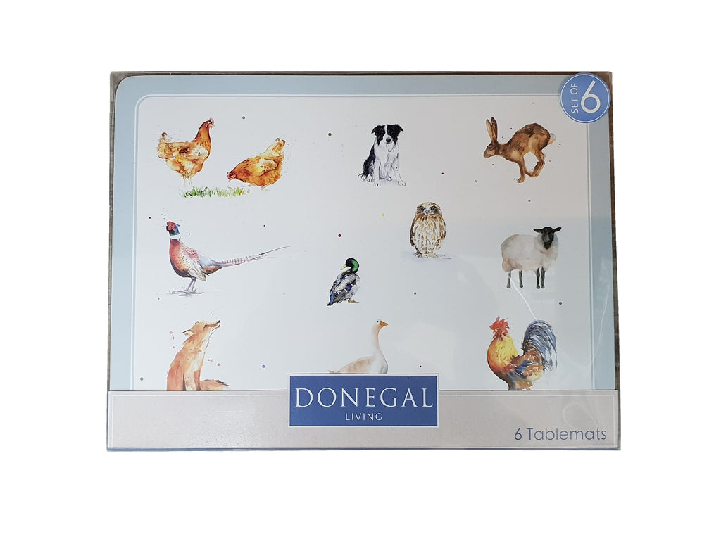 Donegal Living Set Of 6 Placemats Country Friends