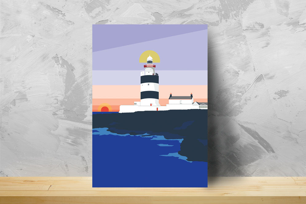 Pawpear Rinn Duáin/Hook Lighthouse A3 Print