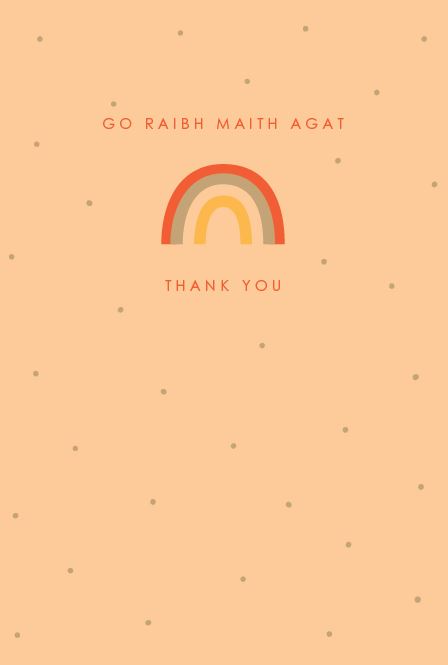 The Glen Gallery Go Raibh Maith Agat/Thank You Card