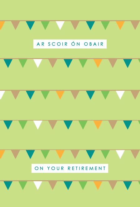 The Glen Gallery Ar Scoir Ón Obair/On Your Retirement Card