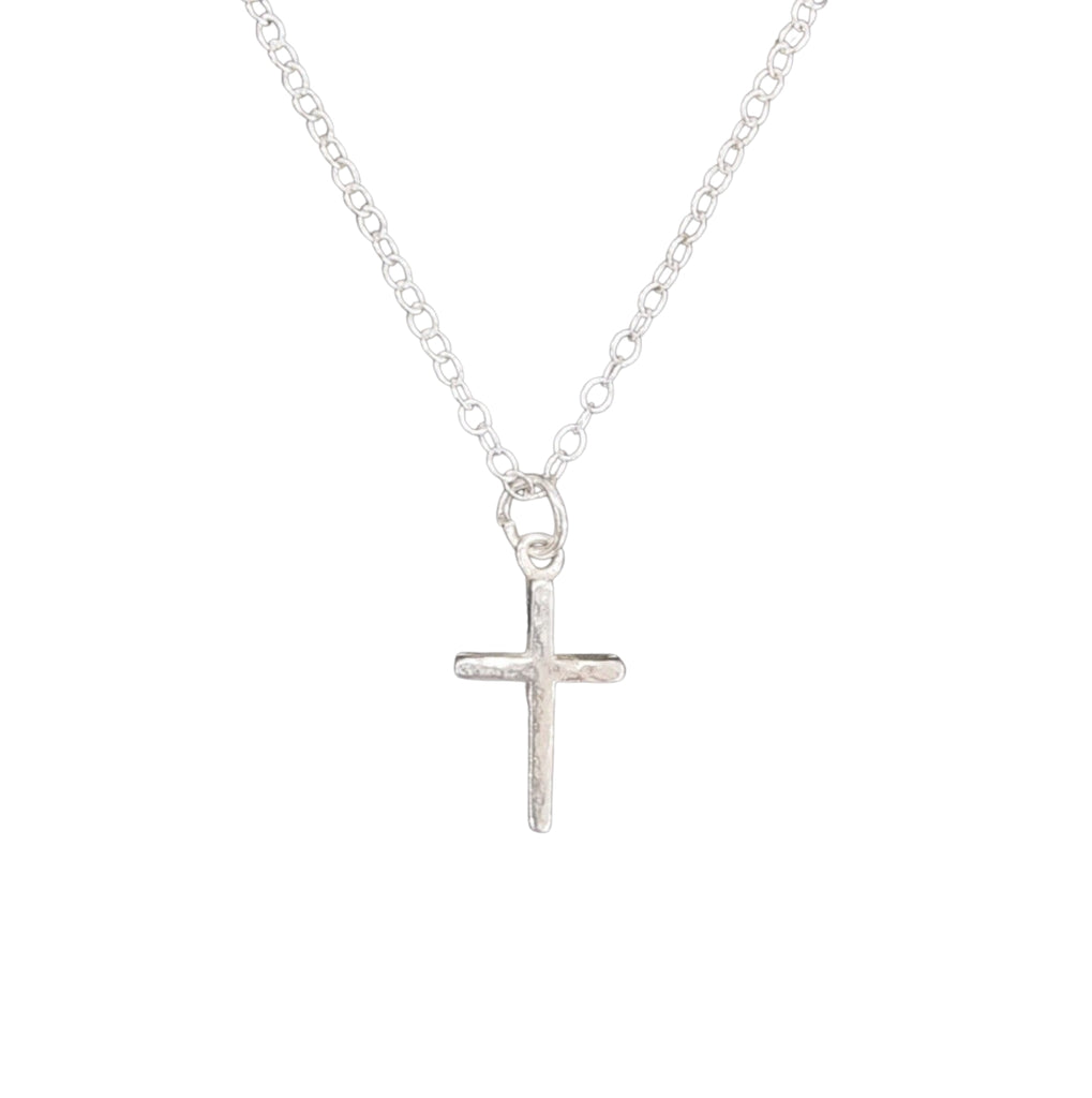 Tishpa Jewellery Hammered Cross Necklace