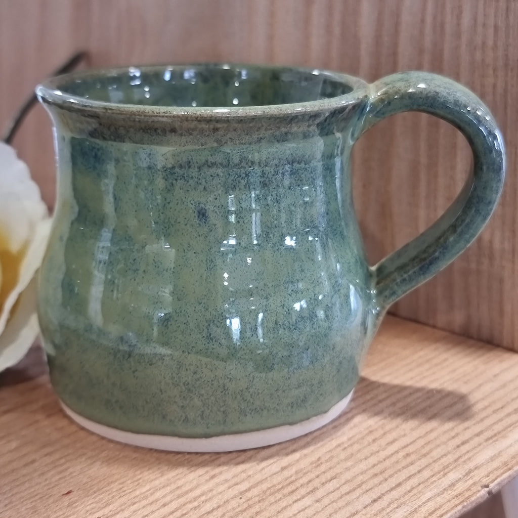 CH Pottery Round Mug Green