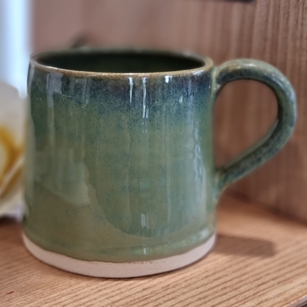 CH Pottery Straight Mug Green