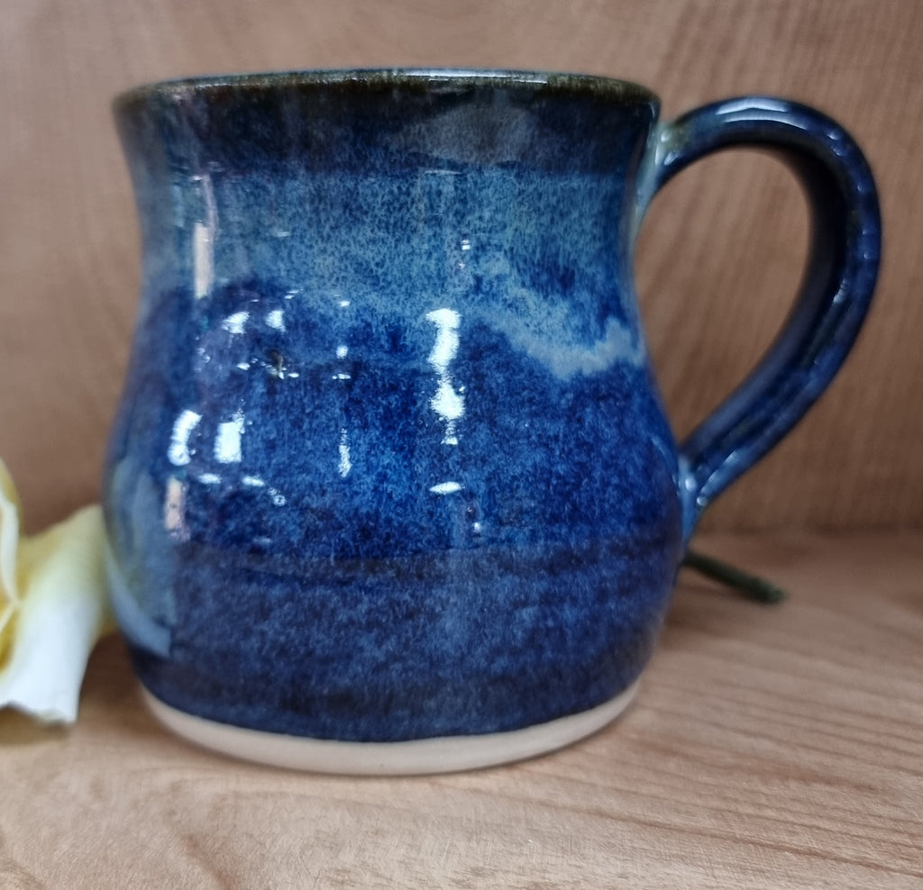 CH Pottery Round Mug Blue