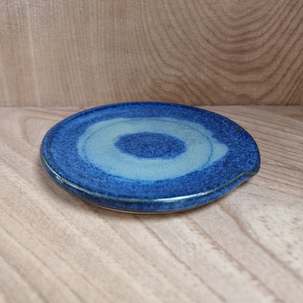 CH Pottery Soap Dish Blue