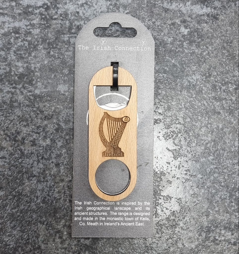 Caulfield Country Boards Bottle Opener Irish Harp
