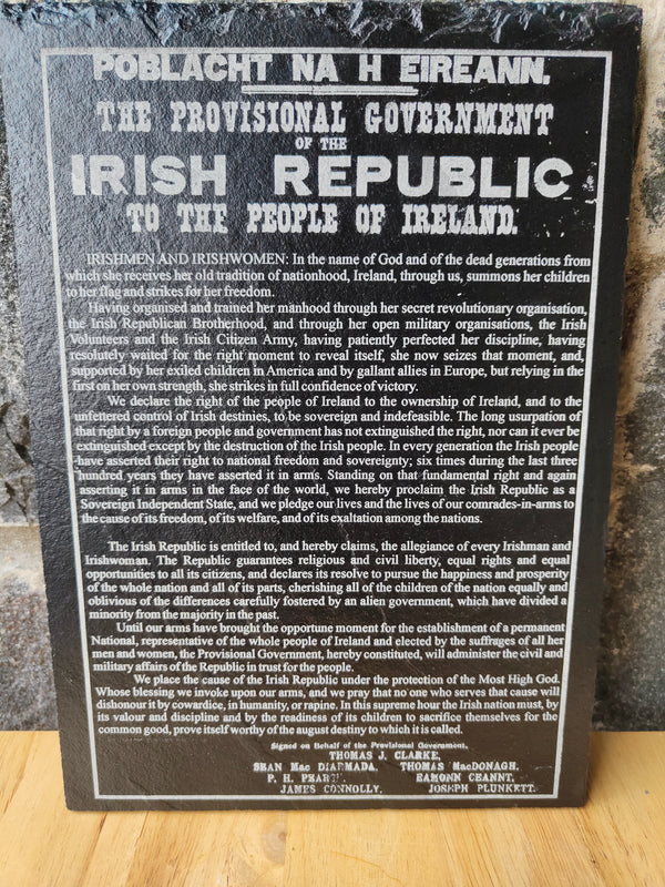 Lazernow Custom Gifts Proclamation Of The Irish Republic