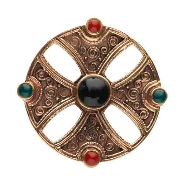 Kilkenny Silver - Celtic Bronze Shield Brooch.