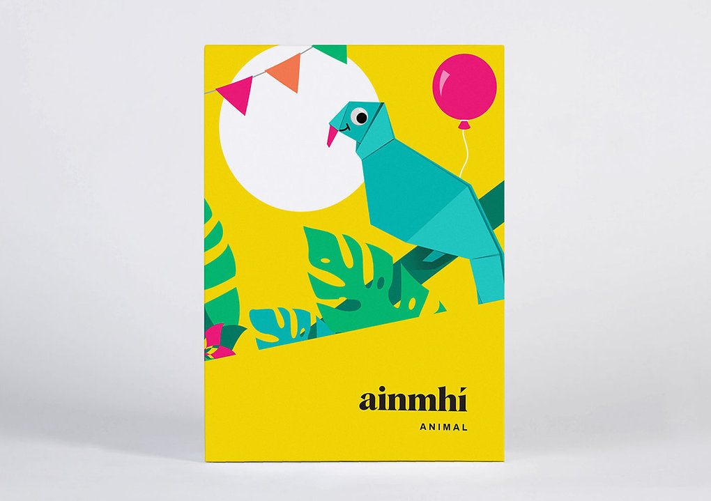 Pawpear Ainmhí/Animal 8 Greeting Cards with Envelopes For Kids