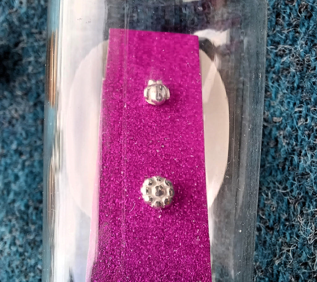 Tishpa Jewellery Silver Flower & Bee Stud Earrings