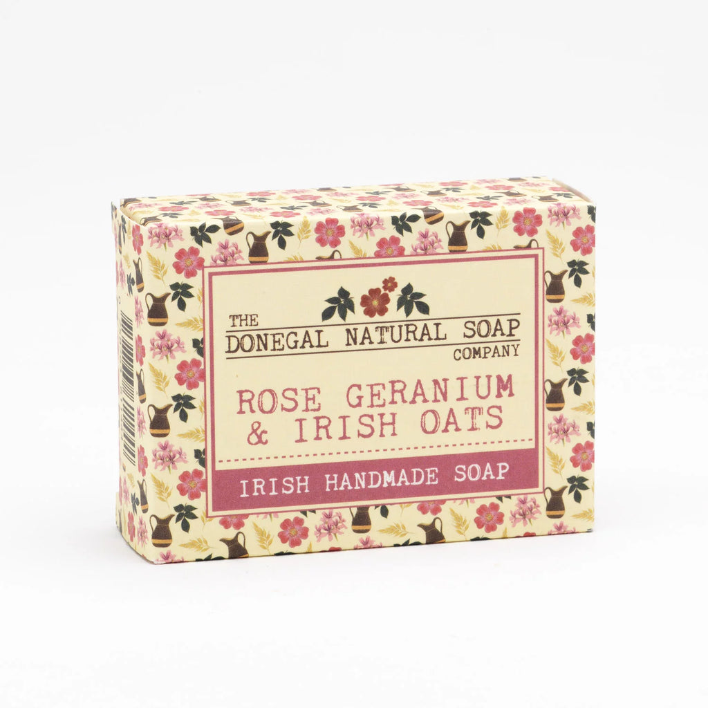 The Donegal Natural Soap Company Rose Geranium & Irish Oats Soap