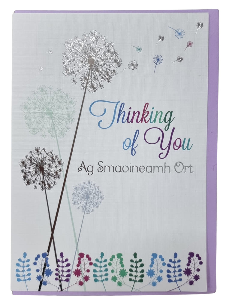 The Glen Gallery Ag Smaoineamh Ort Thinking Of You Card