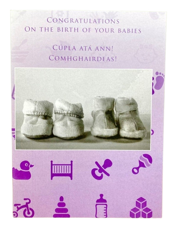 The Glen Gallery On The Birth Of Your Babies/Twins Card