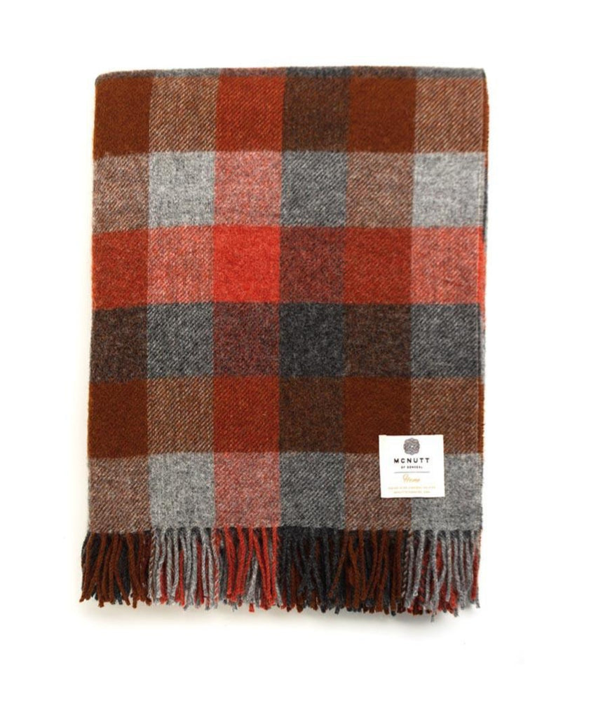 McNutt Of Donegal Fireside Check Throw