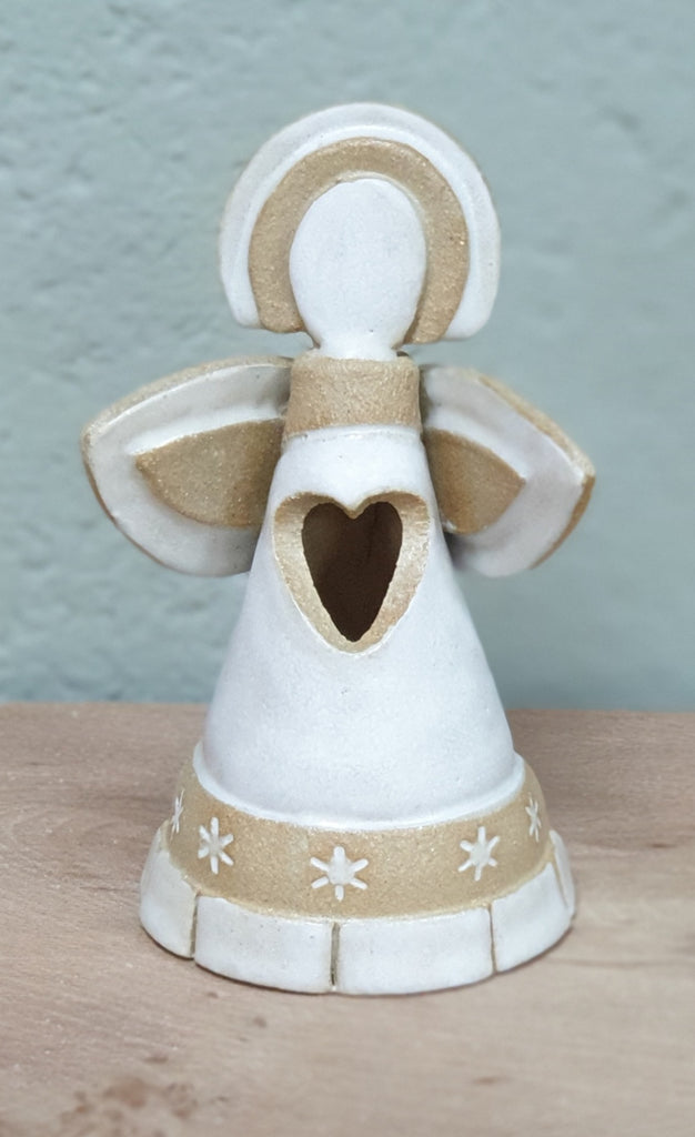 Michelle Butler Ceramics Small Angel White Tealight Holder