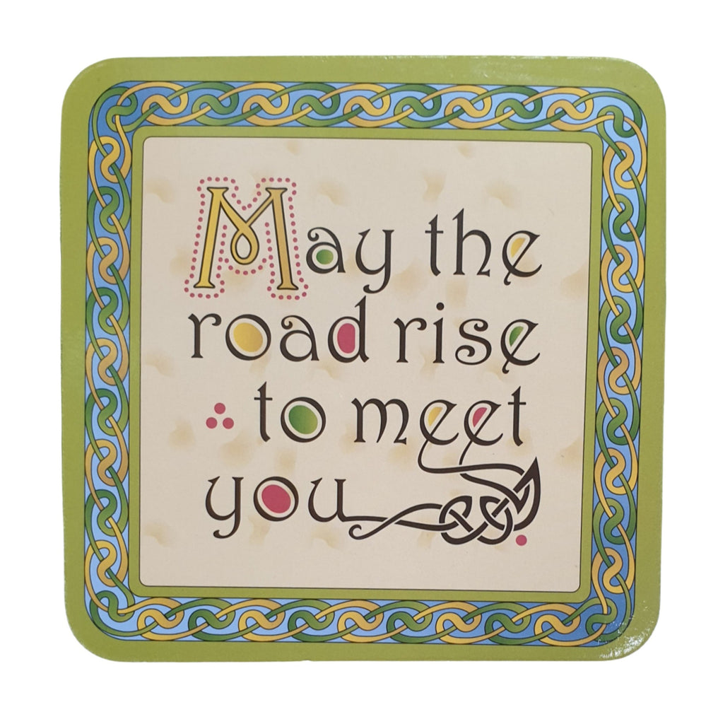 Clara Crafts May The Road Rise To Meet You Coaster