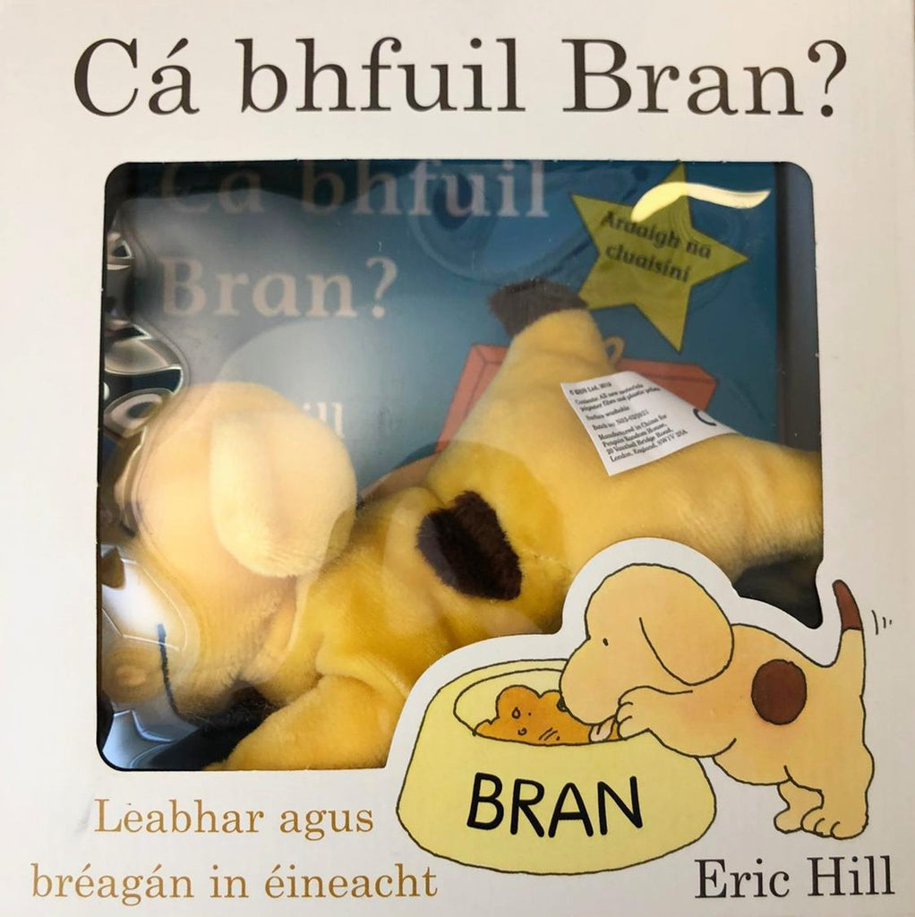 Cá bhfuil Bran?  Bran – Bréagán agus Leabhar