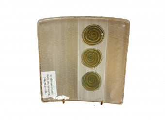 Celtic Heritage:  Green Celtic Swirl 10cmx10cm Plate