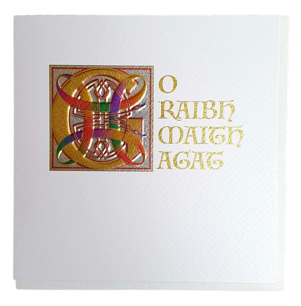 The Glen Gallery Celtic Go Raibh Maith Agat/Thank You Card
