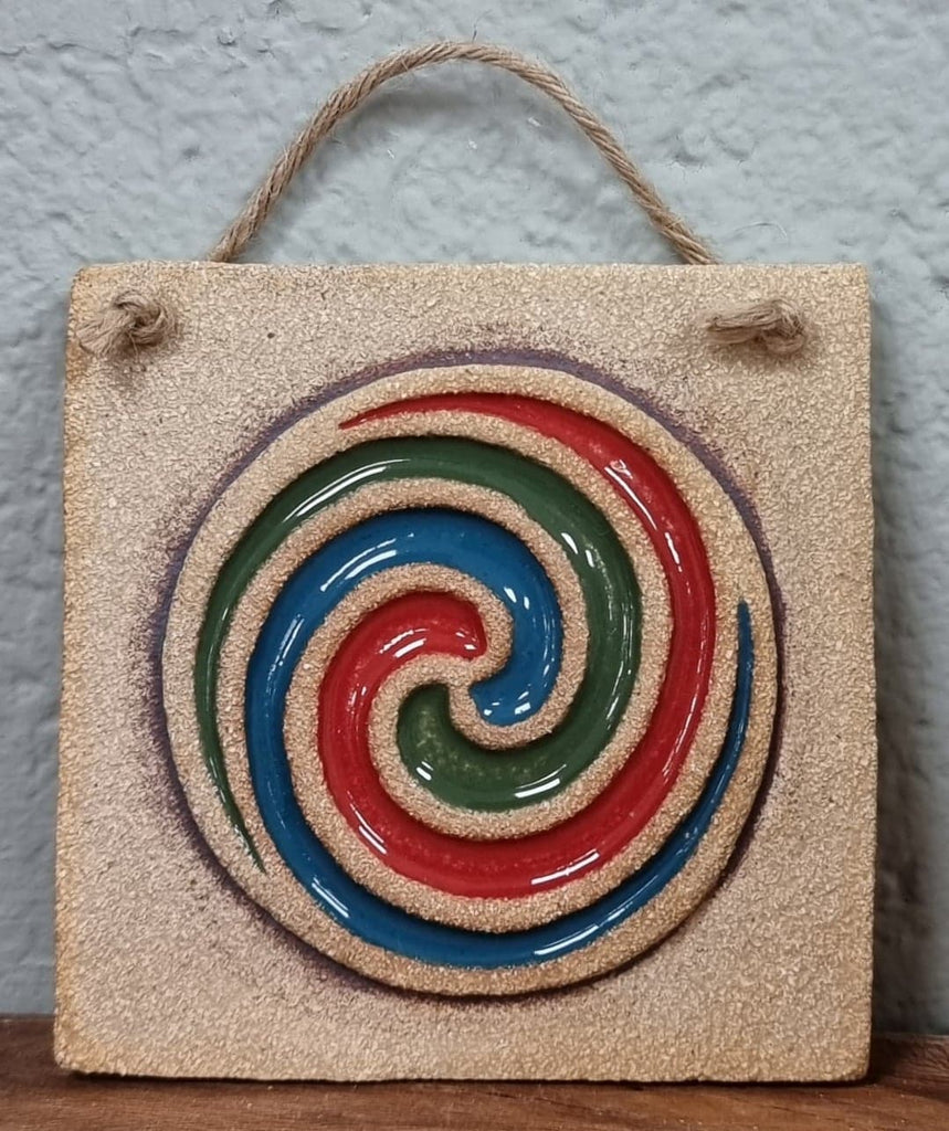 Michelle Butler Ceramics Celtic Spiral Plaque