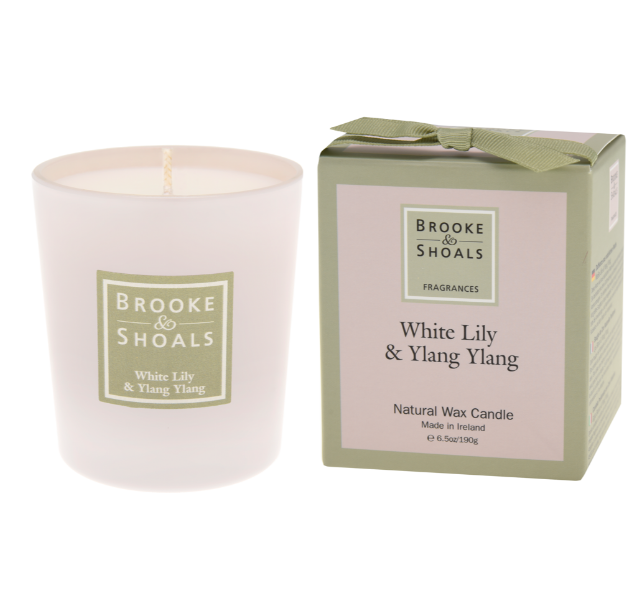 Brooke & Shoals Scented Candle White Lily & Ylang Ylang