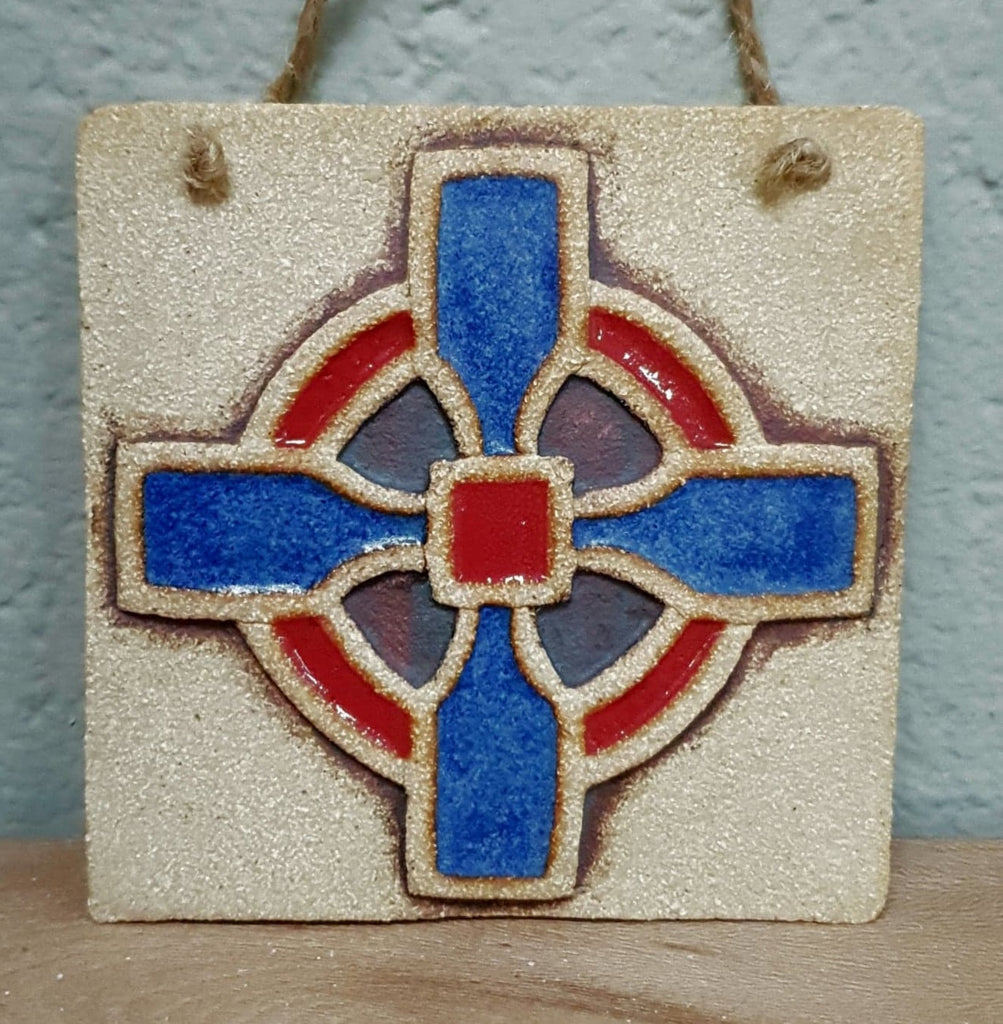 Michelle Butler Ceramics Celtic Cross Plaque Small