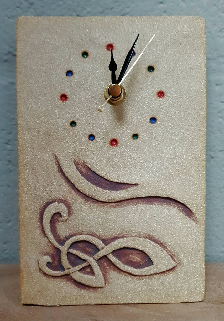 Michelle Butler Ceramics Celtic Rectangular Clock