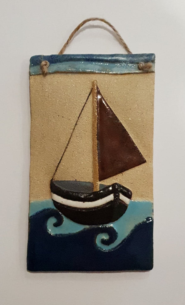 Michelle Butler Ceramics Boat Plaque Small