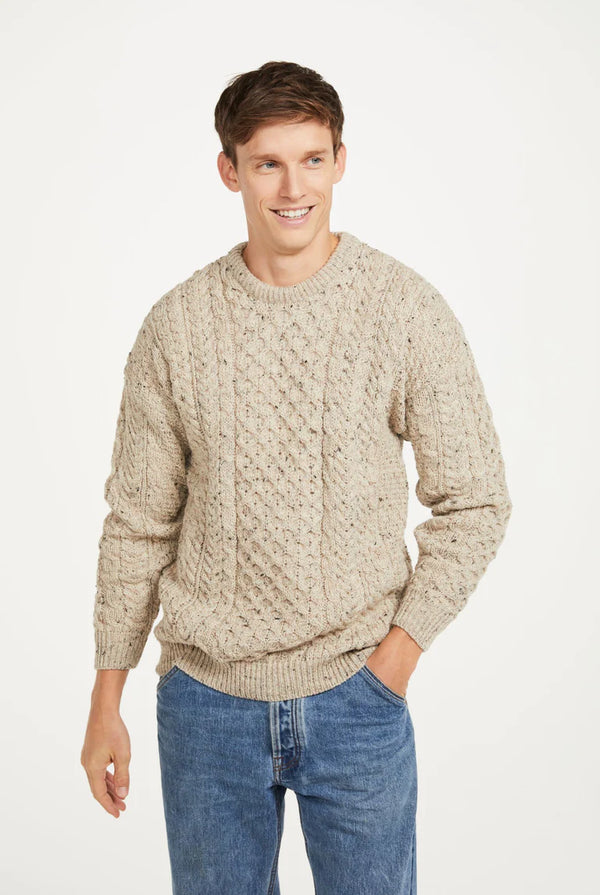 Aran Woollen Mills Unisex Traditional Aran Sweater