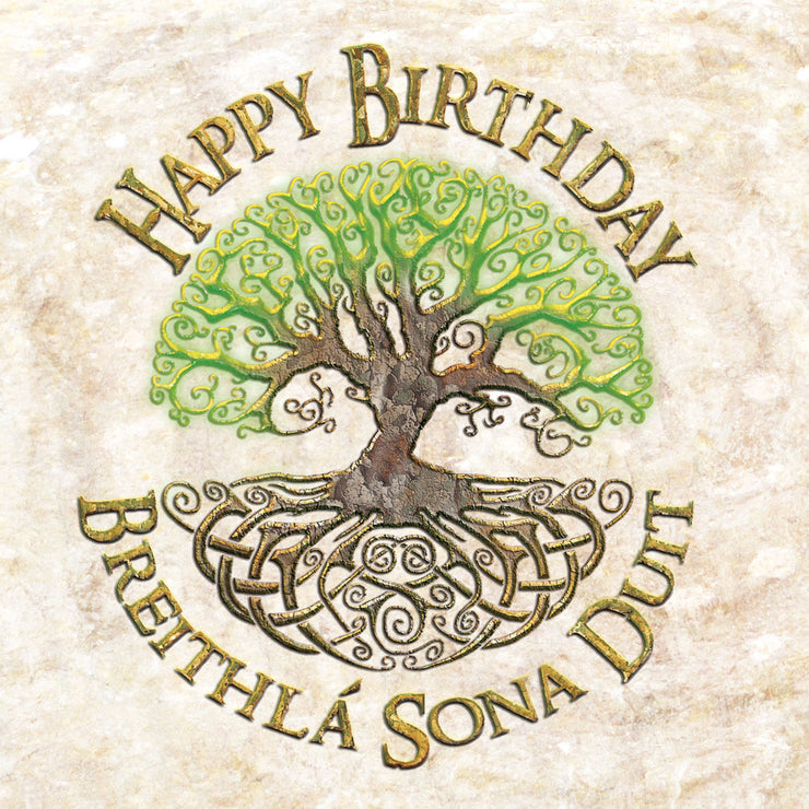 The Celtic Card Team The Tree Of Life Happy Birthday Card