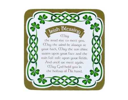 Clara Crafts Irish Blessing Coaster