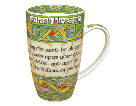 Irish Weave China Mug Irish Blessing