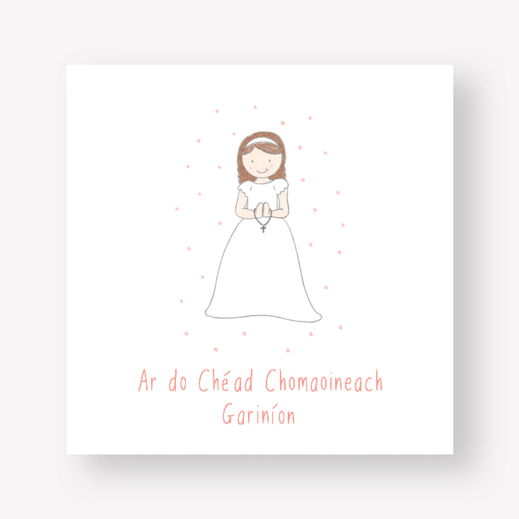 Connect The Dots First Holy Communion Card For Grandson/Granddaughter
