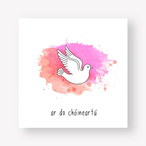Confirmation Gifts Pink Dove Card