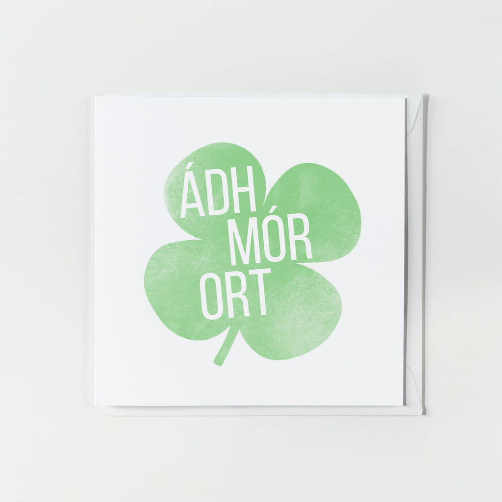As Gaeilge Cards Ádh Mor Ort