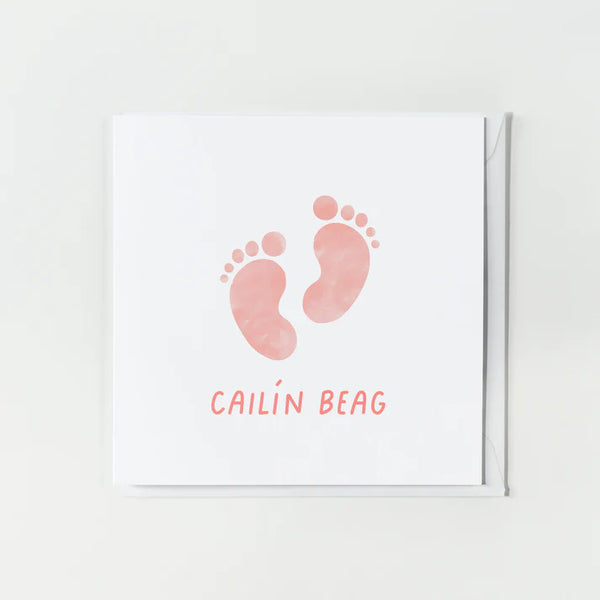 As Gaeilge Cards Cailín/Gasúr Beag Card