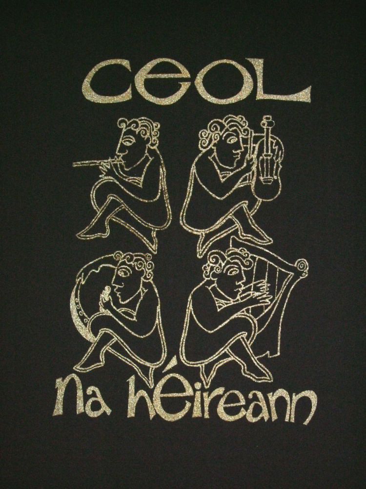 An Spailpín Fánach The Music Of Ireland Ceo Na hÉireann T-Shirt Black