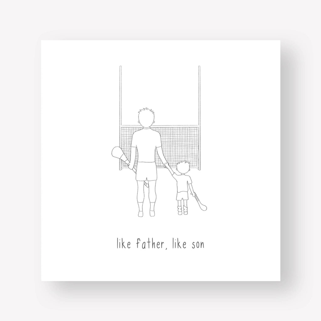 Connect The Dots Design Colour Your Own Hurling Jersey Father's Day Card
