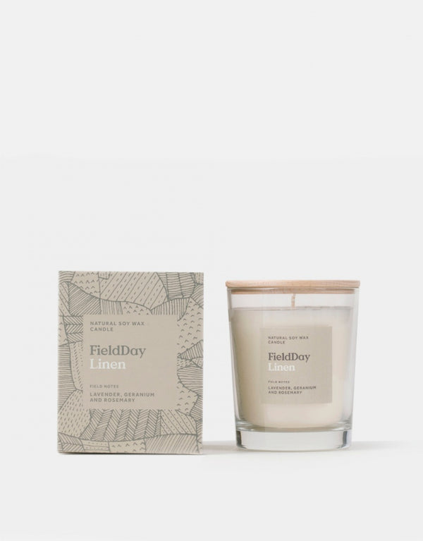 Field Day Ireland Linen Candle Large